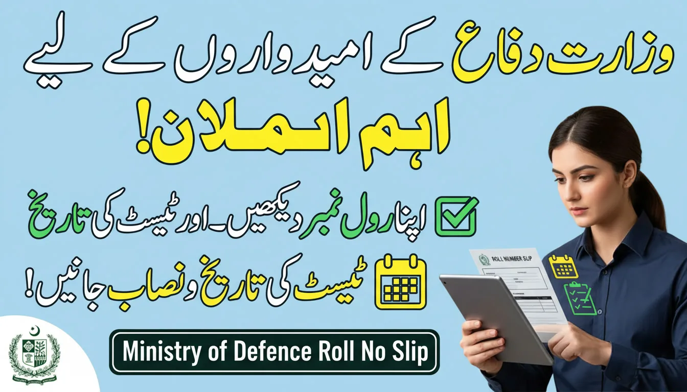 MOD Ministry of Defence Roll No Slip