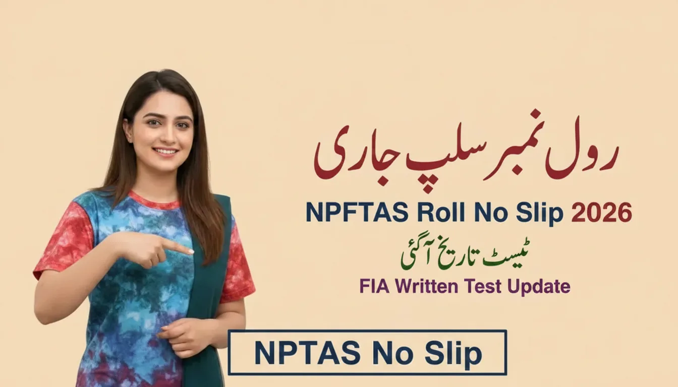 NPFTAS Roll No Slip