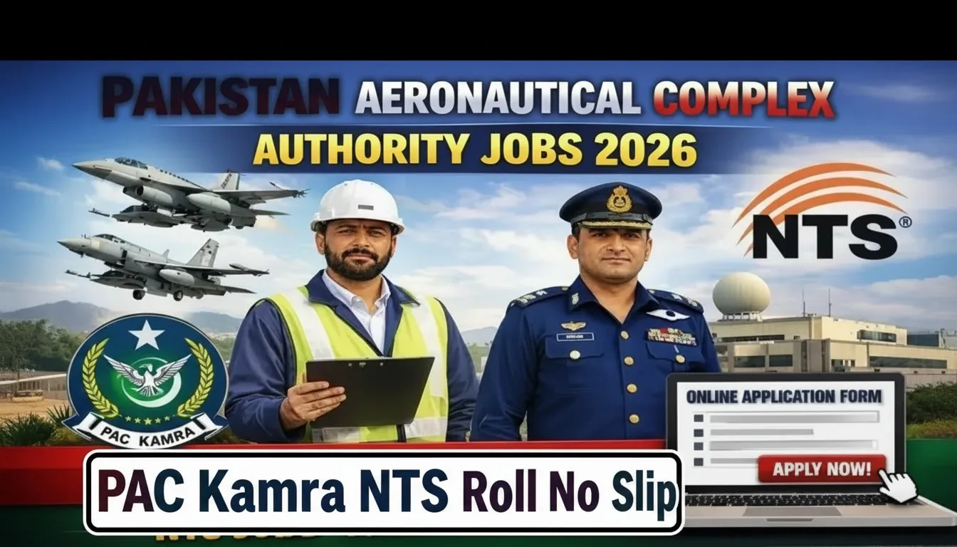 Pakistan Aeronautical Complex PAC Kamra NTS Roll No Slip