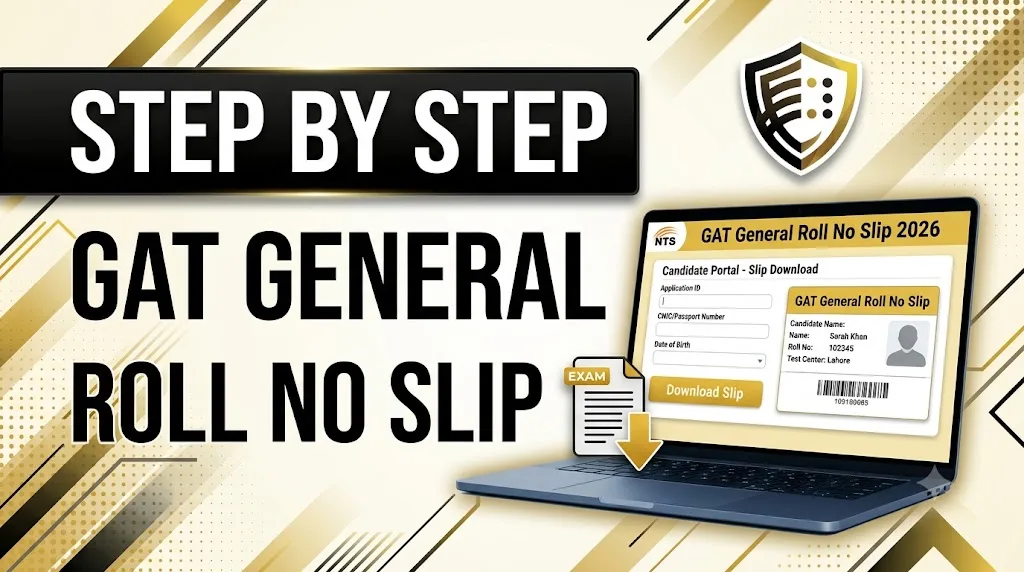 NTS Graduate Assessment Test GAT General V Roll No Slip