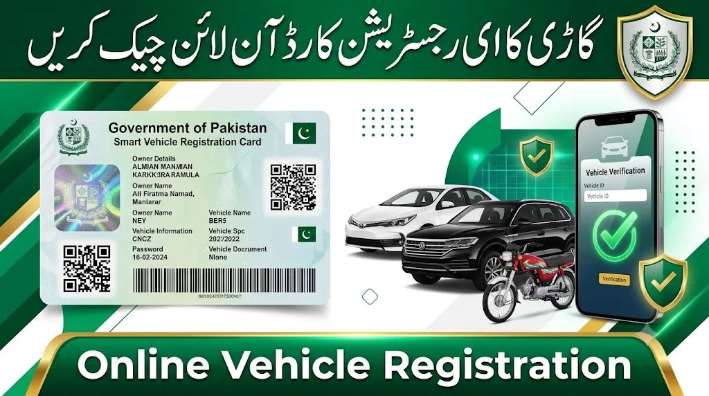 Vehicle Smart Card Status Check Online Punjab Sindh KPK