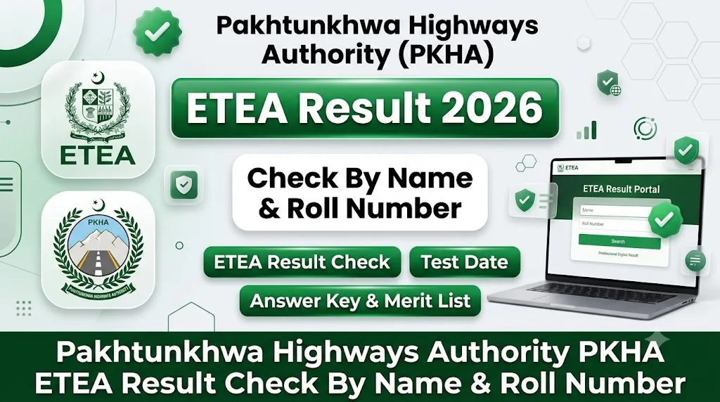 Pakhtunkhwa Highways Authority PKHA ETEA Result